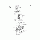 Схема вузла: Колінвал/поршень для Kawasaki ZX636 Ninja ZX-6R ABS 30th Anniversary Edition