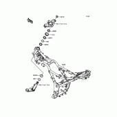 Схема вузла: Рульова колонка для Kawasaki EX250 Ninja 250