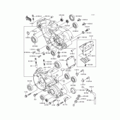 Схема вузла: Картер двигуна (1/2) для Kawasaki KX125