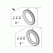 Схема вузла: Шина для Kawasaki ER250 Z250 ABS
