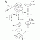 Схема узла: Комплектующие карбюратора для Kawasaki EJ650 W650