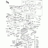 Схема вузла: Air cleaner(1/2) для Kawasaki ZX1100 ZZ-R1100