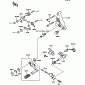 Схема вузла: Перемикач передач для Kawasaki ZG1000 1000GTR