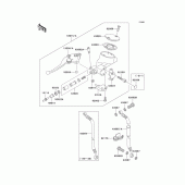 Схема вузла: Clutch master cylinder для Kawasaki VN1500 Vulcan 1500 Classic