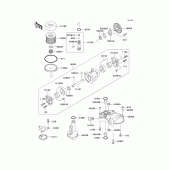 Схема вузла: Масляний насос & Масляний фільтр (1/2) для Kawasaki ZG1000 Concours