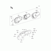 Схема вузла: Meter(s) для Kawasaki ZX636 Ninja ZX-6R ABS