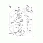 Схема узла: Карбюратор(1/2) для Kawasaki KX250/ KX252 KX250