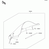 Схема вузла: Аксесуари (windshield) для Kawasaki ZX1000 Ninja ZX-10R