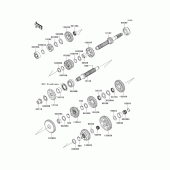 Схема узла: Трансмиссия для Kawasaki ZX1400 Ninja ZX-14