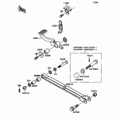 Схема вузла: Лапка гальма для Kawasaki ZX1100 Ninja ZX-11