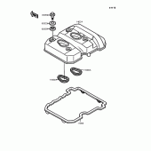 Схема вузла: Клапанна кришка для Kawasaki EL250 Eliminator 250LX