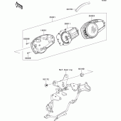 Схема вузла: Meter(s) для Kawasaki ZR750 Z750 ABS