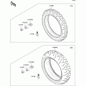 Схема узла: Шины для Kawasaki ZX1400 ZZR1400 ABS