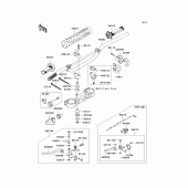 Схема вузла: Кермо (1/2) для Kawasaki KX450 KX450F