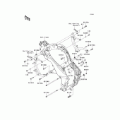 Схема вузла: Кріплення для Kawasaki KLZ1000 Versys 1000