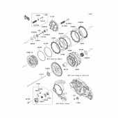 Схема вузла: Зчеплення для Kawasaki VN1700 Vulcan 1700 Nomad
