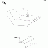 Схема узла: Сиденье для Kawasaki ZX1100 ZZ-R1100