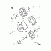 Схема вузла: Зчеплення для Kawasaki ZX600 Ninja ZX-6