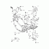 Схема вузла: Кронштейн для Kawasaki EX500 GPZ500S