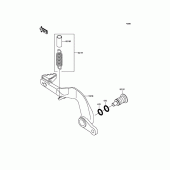 Схема вузла: Лапка гальма для Kawasaki KX85 KX85-II