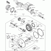 Схема вузла: Drive shaft/final gear(1/2) для Kawasaki VN1500 VN1500 Classic Tourer