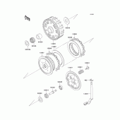 Схема вузла: Зчеплення для Kawasaki VN800 Vulcan 800 Classic