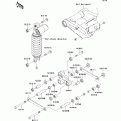 Схема вузла: Suspension для Kawasaki ZR1000 Z1000