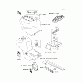 Схема узла: Информационные наклейки для Kawasaki ZX1200 Ninja ZX-12R