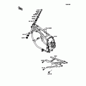 Схема вузла: Рама для Kawasaki ZX600 GPX600R