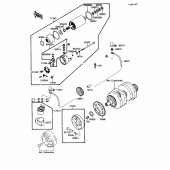 Схема вузла: Starter motor для Kawasaki EX250 Ninja 250