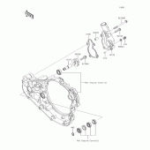 Схема вузла: Водяний помпа для Kawasaki KX450 KX450F