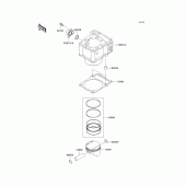 Схема вузла: Циліндр & Поршень для Kawasaki KLX250 D-Tracker X