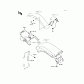 Схема вузла: Крило для Kawasaki VN800 Vulcan 800