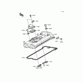 Схема вузла: Клапанна кришка для Kawasaki ER650 ER-6N