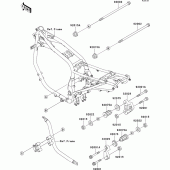 Схема вузла: Кріплення для Kawasaki ZX1100 GPZ1100