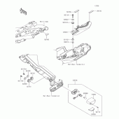 Схема вузла: Стоп сигнал для Kawasaki EX650 Ninja 650 ABS