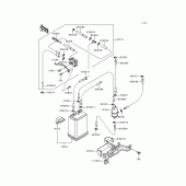 Схема вузла: Fuel evaporative system(1/2) для Kawasaki ZG1200 Voyager XII