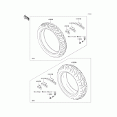 Схема вузла: Шини для Kawasaki VN1600 Vulcan 1600 Nomad