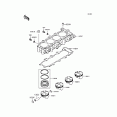 Схема вузла: Циліндр & Поршень для Kawasaki ZX636 Ninja ZX-6R