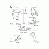 Схема узла: Замок зажигания для Kawasaki EX650 Ninja 650 ABS