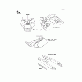 Схема вузла: Decals(red)(klx250-g1) для Kawasaki KLX250 KLX250