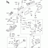 Схема вузла: Кермо & Пульт управління кермовим для Kawasaki ZR750 Z750