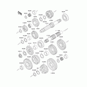 Схема узла: Трансмиссия для Kawasaki ZX750 Ninja ZX-7R