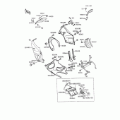 Схема вузла: Cowling(1/2) для Kawasaki ZX600 GPX600R