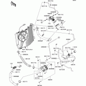 Схема вузла: Water pipe для Kawasaki ZX1400 ZZR1400 ABS