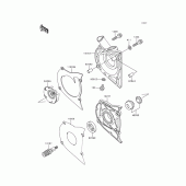 Схема узла: Водяной насос для Kawasaki KLE500