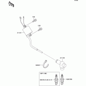 Схема вузла: Система запалювання для Kawasaki KX250/KX252 KX250