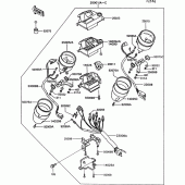 Схема вузла: Meter(s)(1/2) для Kawasaki VN750 VN750 Twin