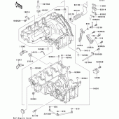 Схема узла: Картер двигателя для Kawasaki ZX750 ZXR750