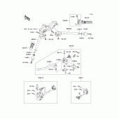 Схема узла: Руль & Пульт управления рулевой для Kawasaki ZX600 Ninja ZX-6RR